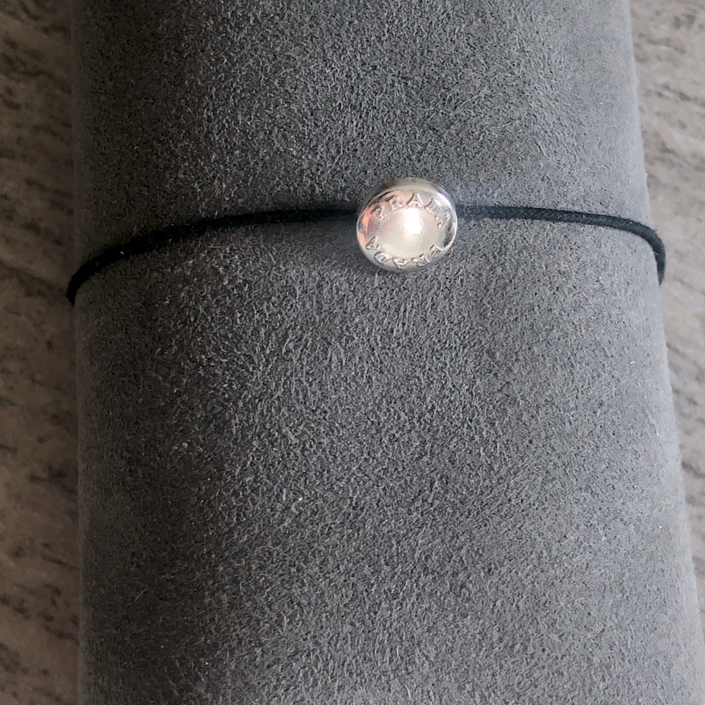 Handmade Prada Button String Bracelet Unisex